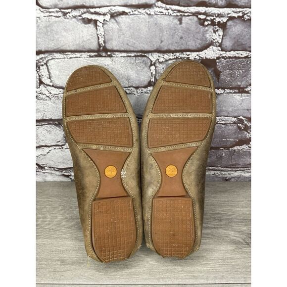 Timberland Brown Nubuck Leather Moc Slip On Loafers Driving Shoes Men Sz 8.5M US - Picture 11 of 16